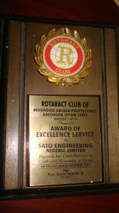 Rotaract Club Award